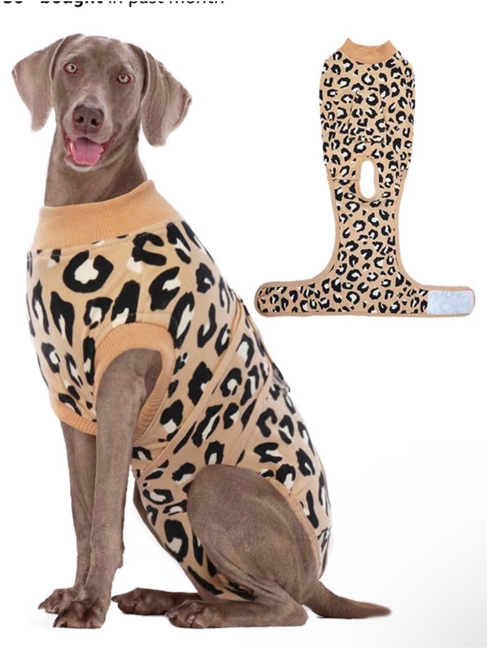 Kuoser after surgery recovery suit XXL leopard print
